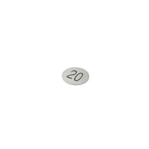 Brushed Stainless Steel Number Disc (OCS Locks) (Pack of Twenty)