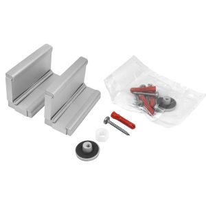 Aluminium Angle Brackets - Glass to Wall (Pack of Two)