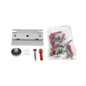 Cabrillant Aluminium Hinges - Glass Door to Wall (Pack of Two)