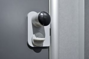 Complete Cubicle Lock Including latch plate (Left hand)